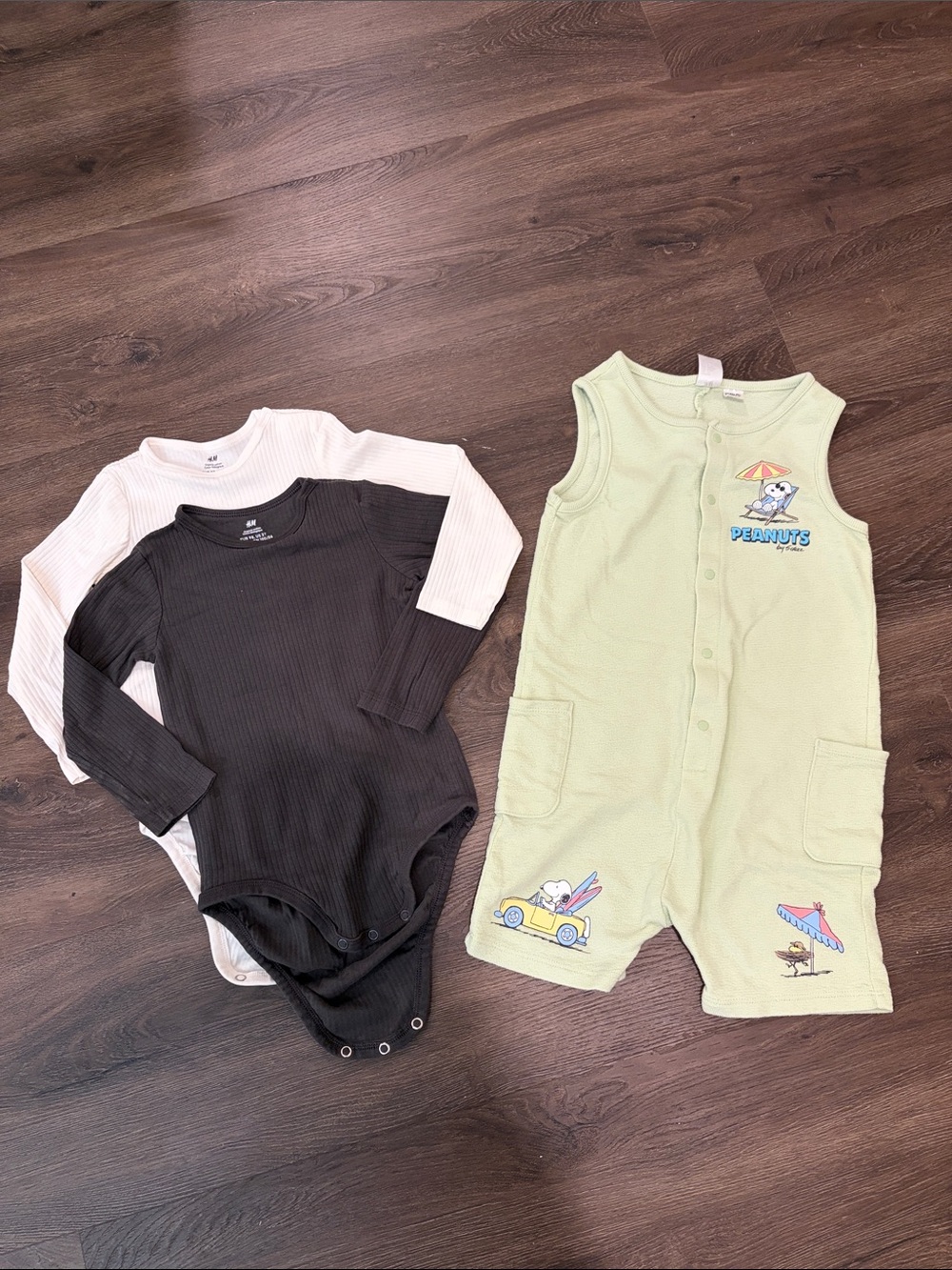 H&M Romper & 2 Bodysuits(2-3Y)